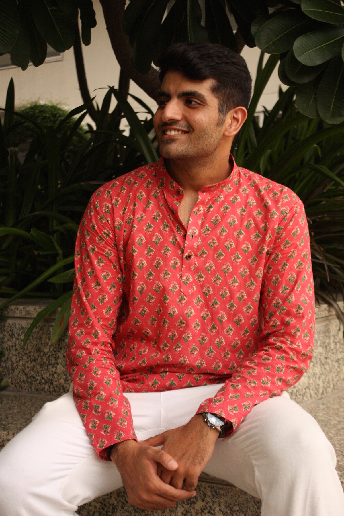 Rang - Printed Cotton Short Kurta