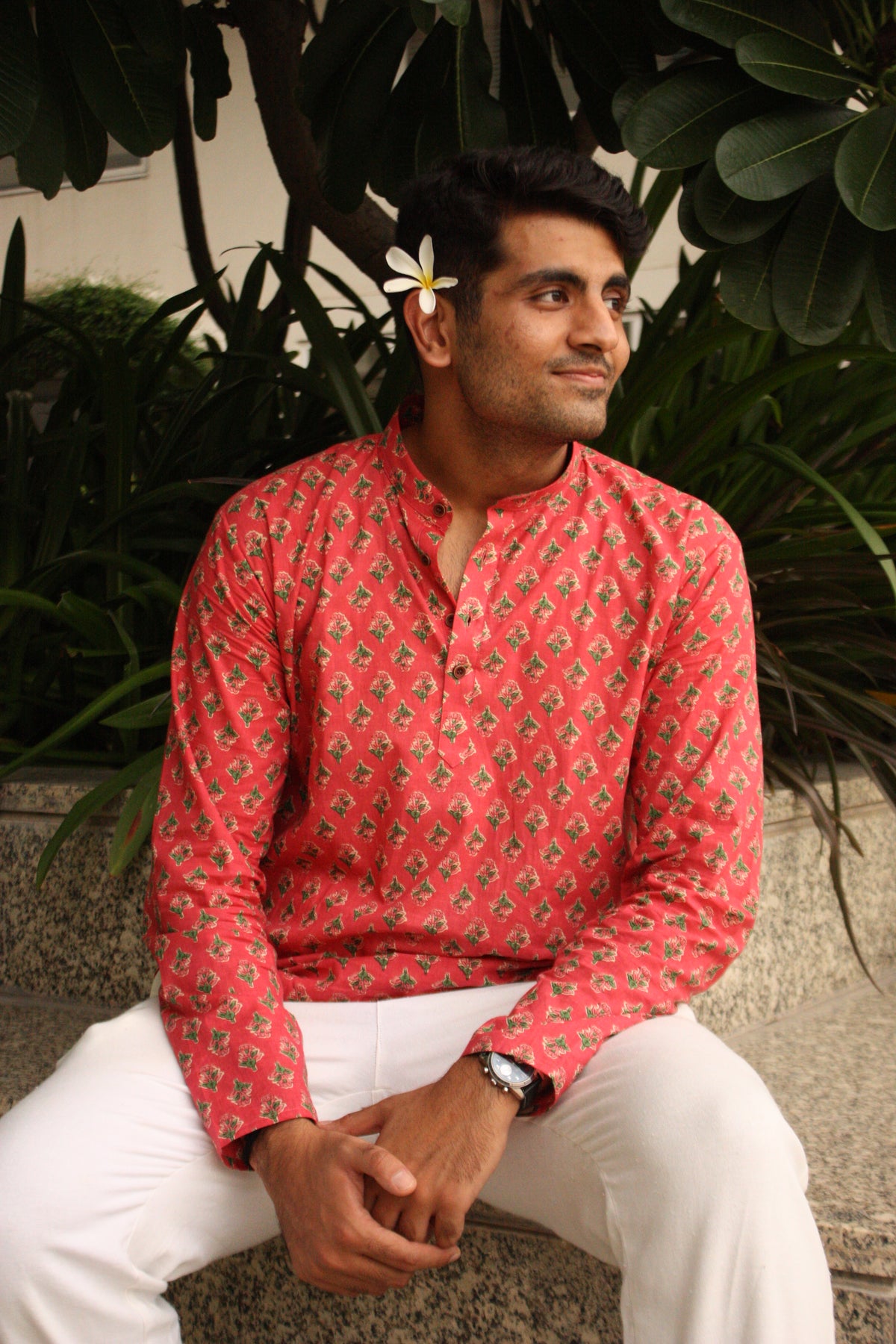 Rang - Printed Cotton Short Kurta