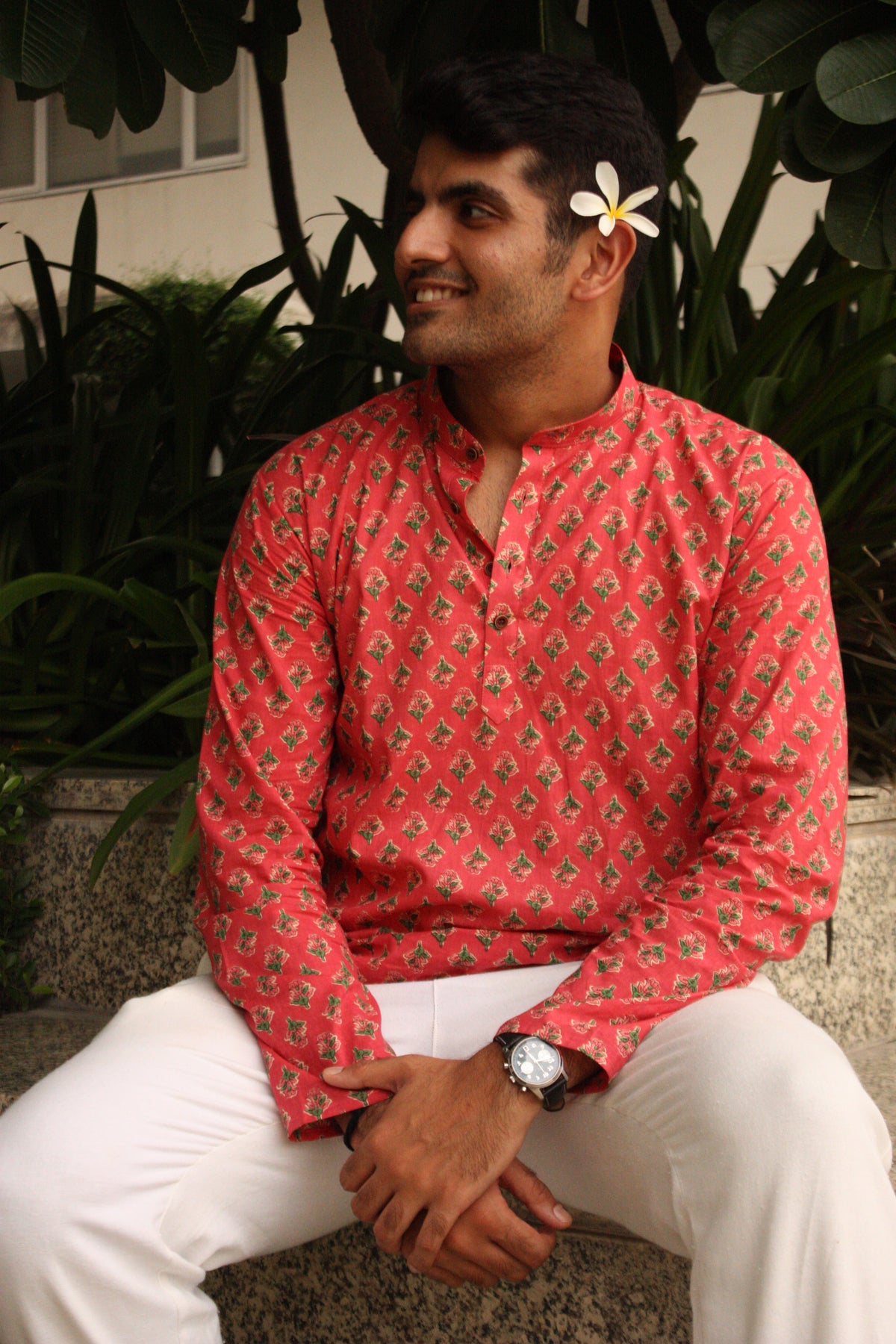Rang - Printed Cotton Short Kurta