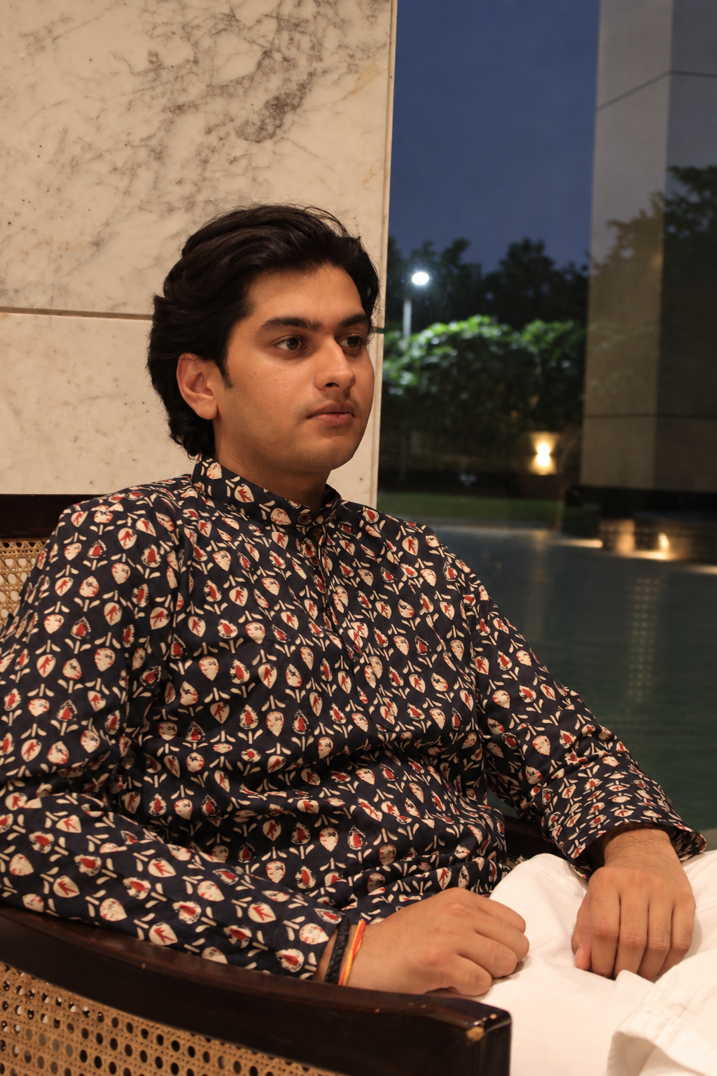 Neel - Printed Cotton Short Kurta