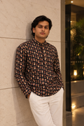 Neel - Printed Cotton Short Kurta