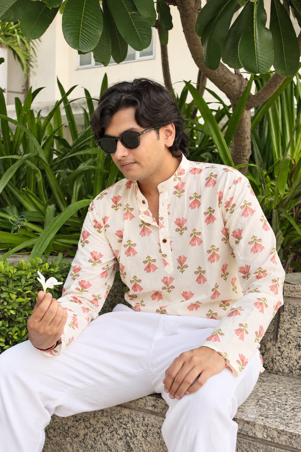 Gul - Printed Cotton Short Kurta